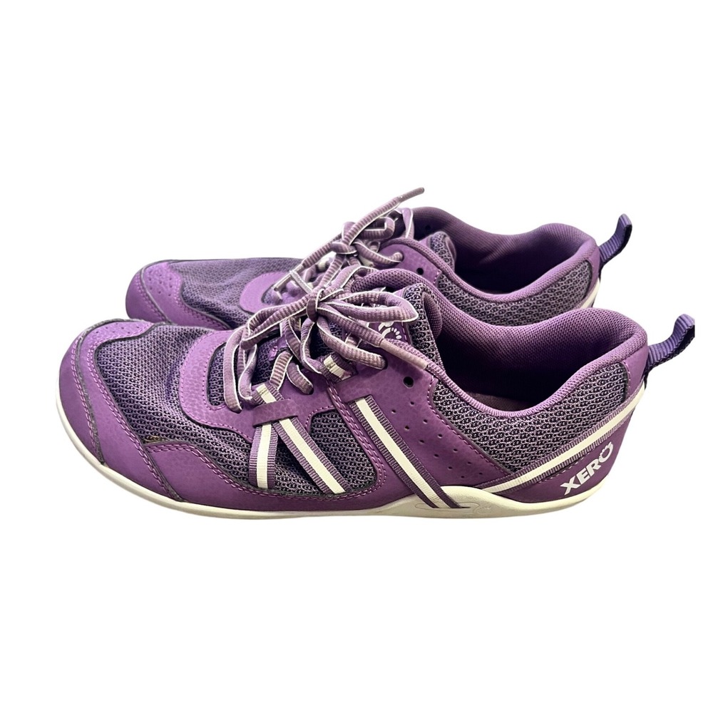 Xero Shoes Prio Women 9.5 Purple Minimalist Barefoot Running Sneakers